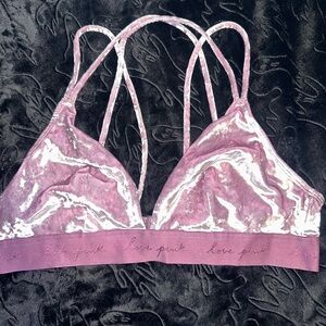 PINK Velvet Bralette